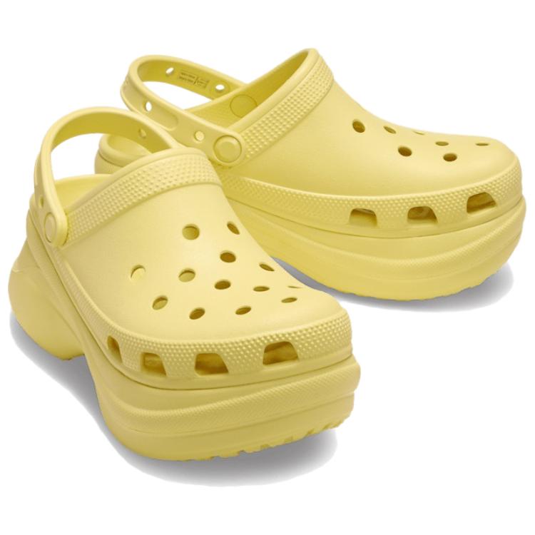 Crocs Classic Bay Clog Comfortable Versatile Clogs Women Footwear Yellow 206302-78R