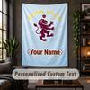 Wall Tapestry Aston Villa Print Custom Name Text Wall Hanging Home Decor