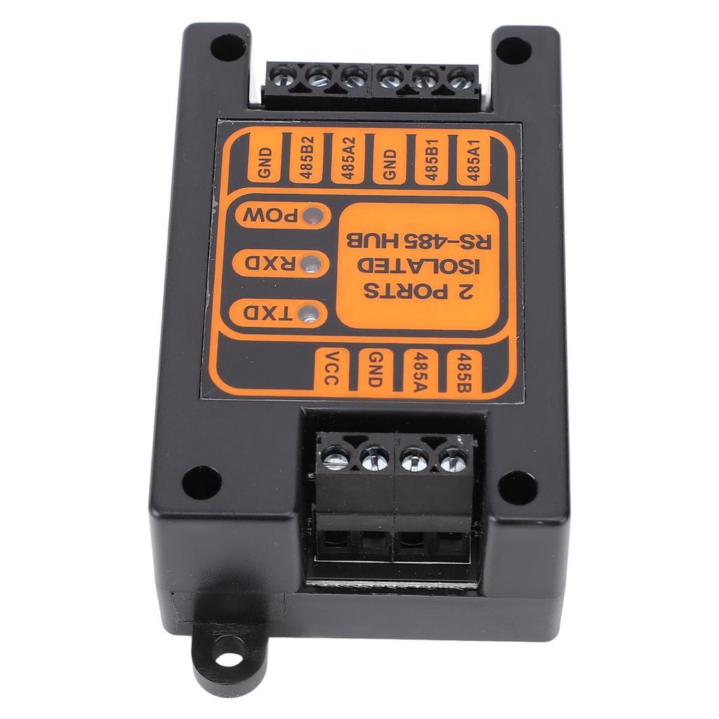 2 Ports Isolated Hub Serial Converter Automatic Isolated Hub 1 in 2 Out Industrial Isolated Hub for Outdoor Engineering Applications