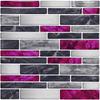 10pcs 3D Wall Tile Sticker Self Adhesive Tile Sticker Waterproof Wallpapers For Living Room Bedroom TV Wall Stickers Home Decor