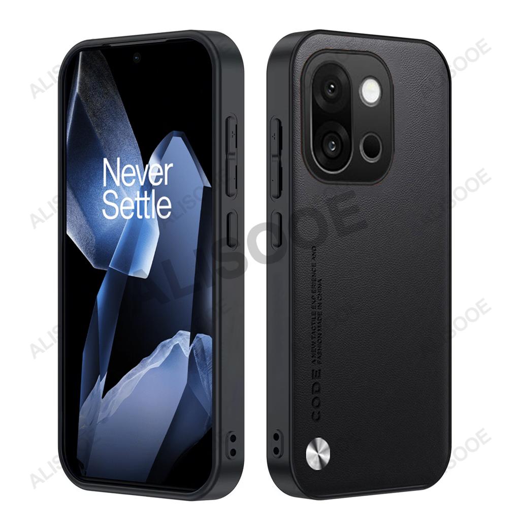 Кожаный чехол-фунда для Oneplus 15, чехол Capa из искусственной ПУ-кожи с роскошной текстурой волокна