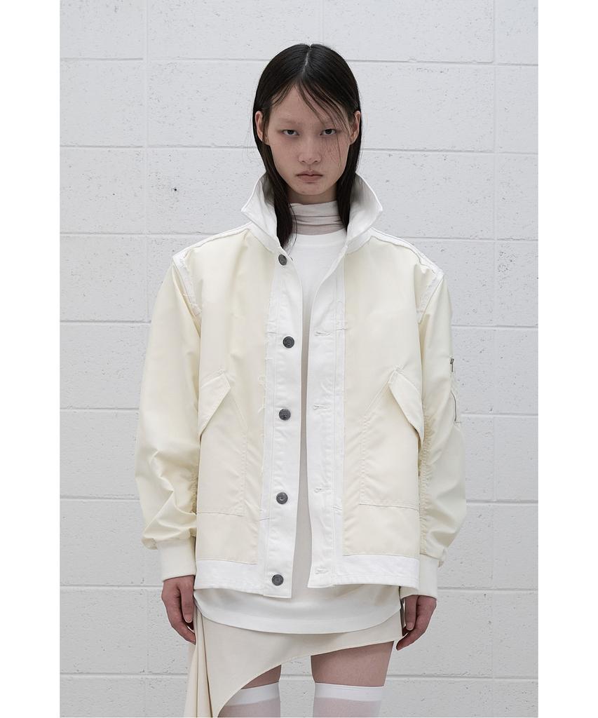 Recode (Re;Code × Objects Iv Life By Daniel Arsham) Ma-1 Mixed Jacket R0Jaa25200Whx