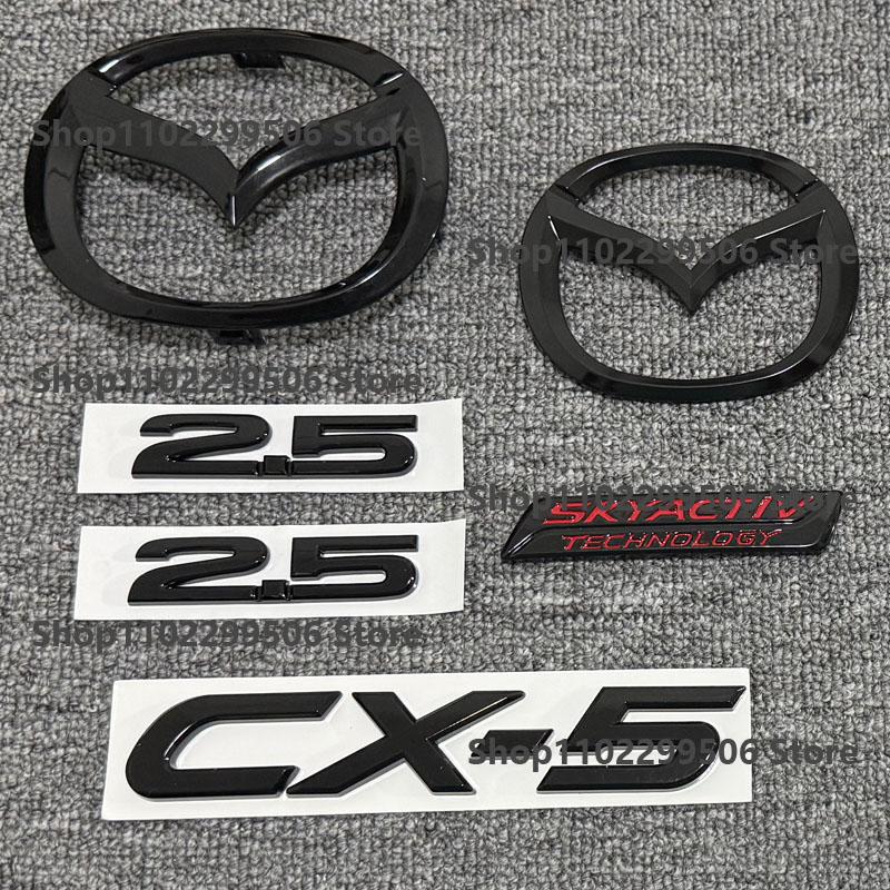 ABS Emblem for Mazda CX-5 2017-2021Logo Car Front Grille Trunk Steering Wheel Rear Tailgate Badge Decal Creative Modfication h1