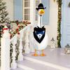 Porch Goose Outfit Lawn Goose Cowboy Hat And Scarf Set Western Cowboy Goose Costume for Plastic Cement Goose Statue Yard Garden Patio Decorations