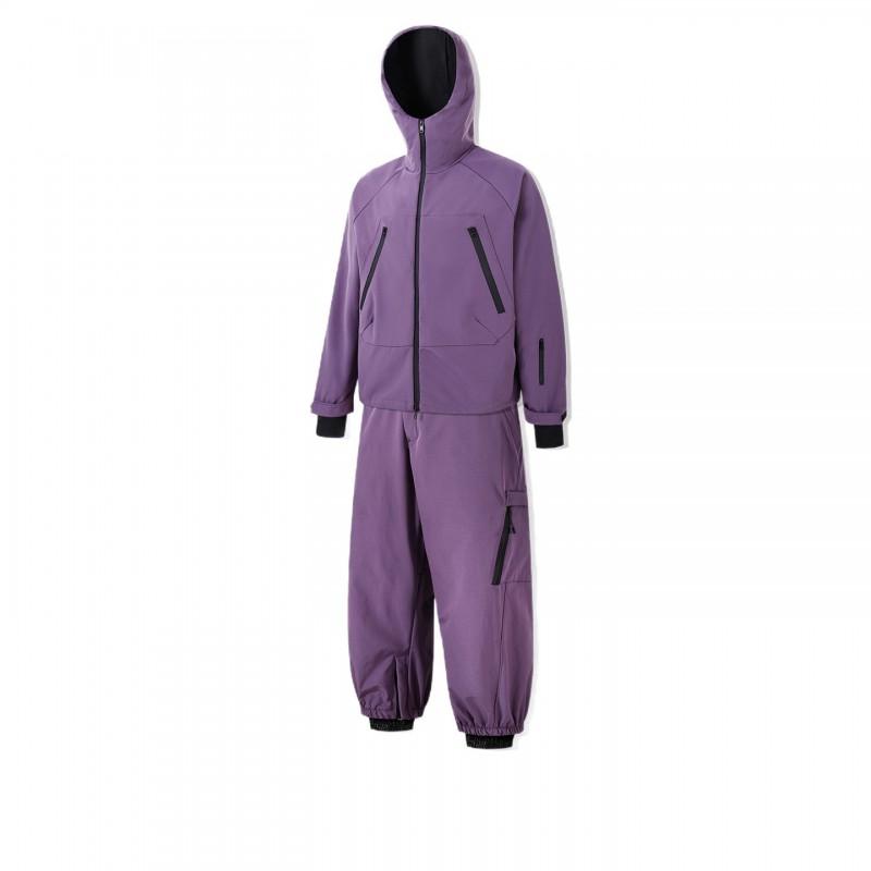 Mens Winter Ski Suit Set Waterproof Warm Fleece Lined Snowboarding Jacket Pants Outdoor Gear Cold Weather