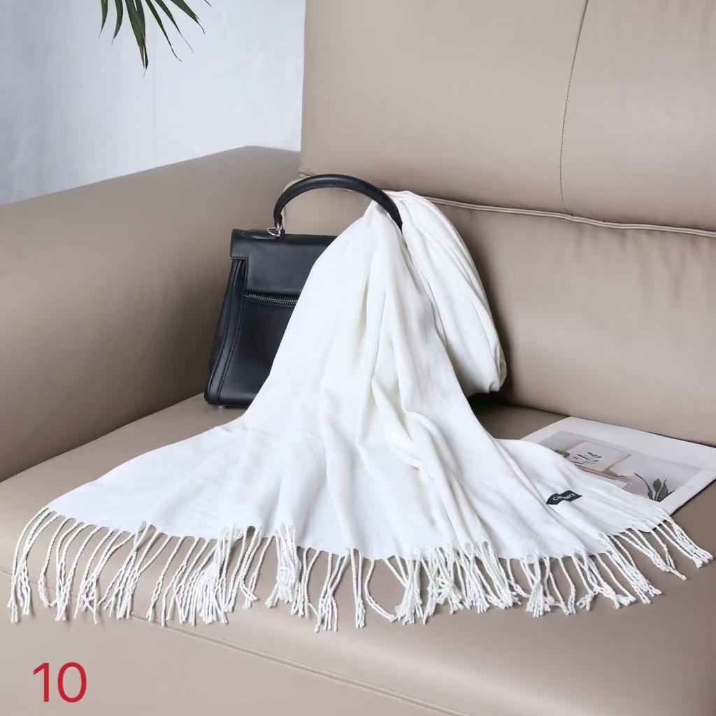 Женский однотонный шарф из искусственного кашемира, женский однотонный теплый шарф, шаль, зимний шарф в подарок на ежегодное собрание