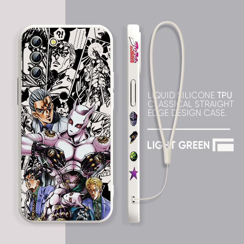 Чехол для телефона Anime JOJO Villain Diavolo Dio для Samsung Galaxy S23 S22 S21 S20 Pro FE Note 20 Plus Ultra Liquid с левой веревкой