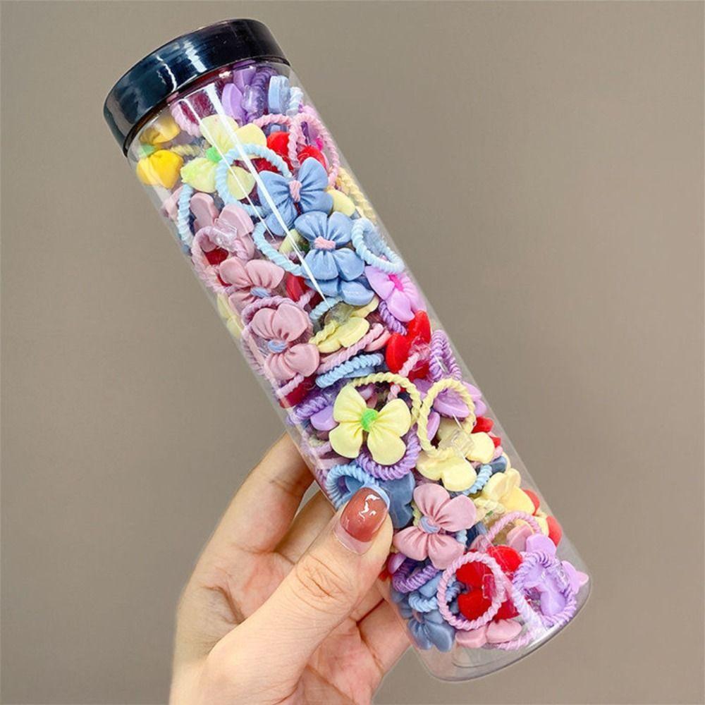 Эластичные детские резинки для волос, держатели для хвостиков, головные уборы, детские веревки для волос для женщин