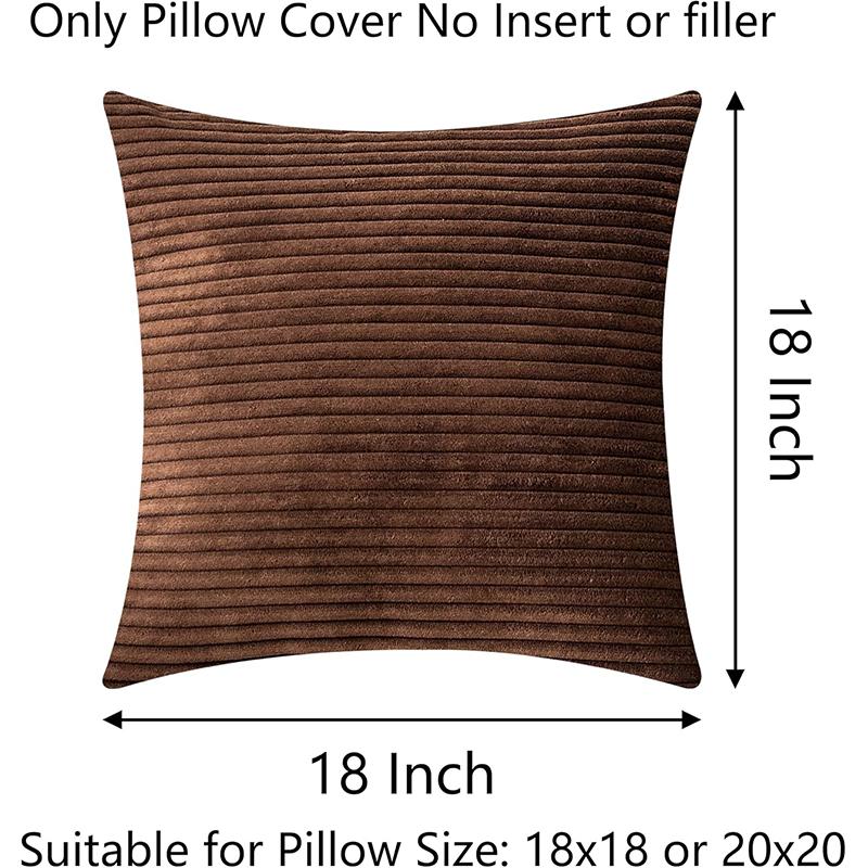 LMETJMA 2 шт. 45x45 см вельветовые полосатые наволочки мягкие декоративные наволочки наволочки наволочки JT410