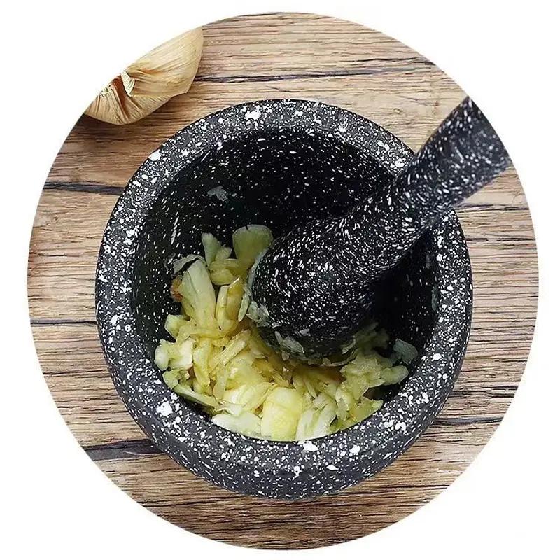 Grinding Bowl Set Kitchen Garlic Paste Bowl Vanilla Crusher Kitchen Peper Crusher Food Grade Multi-purpose Grinder Household Garlic Paste Tool