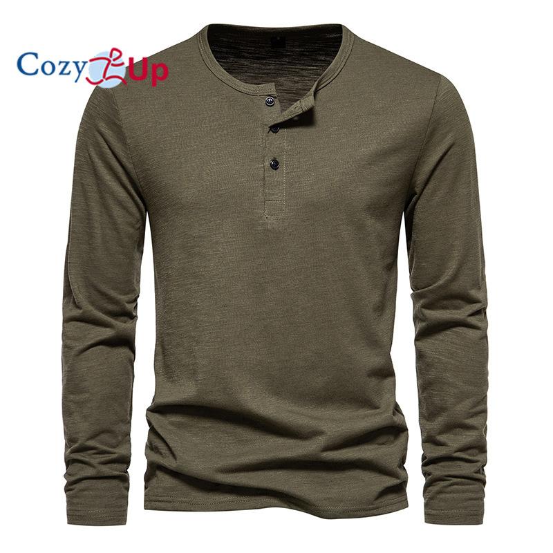 Cozy Up Мужские футболки, мужские футболки на пуговицах BeefyT, мужские хлопковые рубашки с длинным рукавом