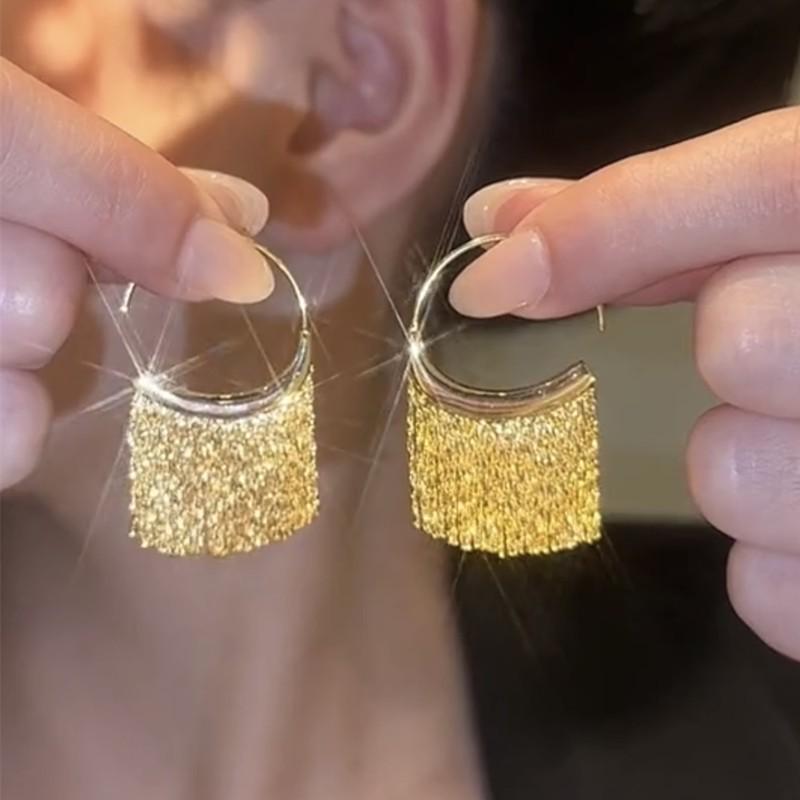 Винтажные серьги-кисточки в виде круглых цветов из серебряной иглы - Ретро металлические гвоздики для женщин