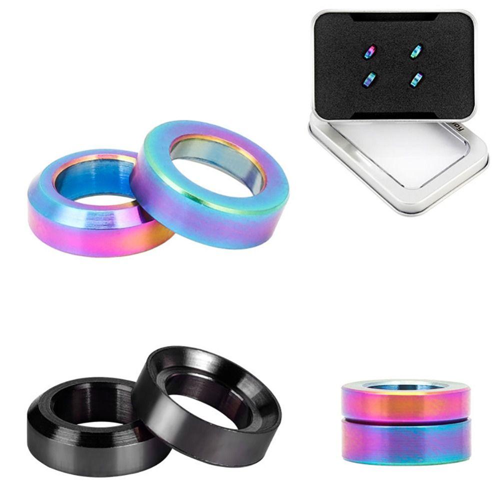 4 шт./компл. PVD-покрытие Проставка суппорта дискового тормоза Разноцветная Проставка монтажного болта MTB Шайба M6