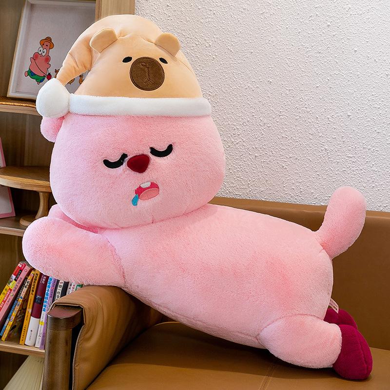 Adorable Capybara Plush Sleep Hat Lovable Rubi Doll Unique Plush Pillow Gift For Girls