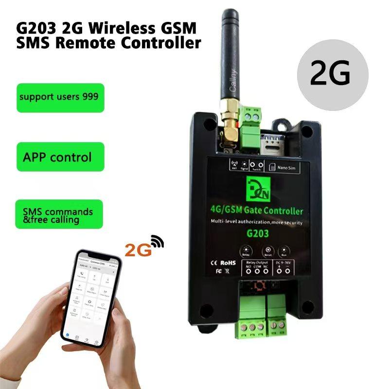 GSM Открыватель Ворот 2G/4G Дистанционное Управление для Ворот Дверей Гаражей Промышленный ABS Корпус DC9-36V 1A 5
