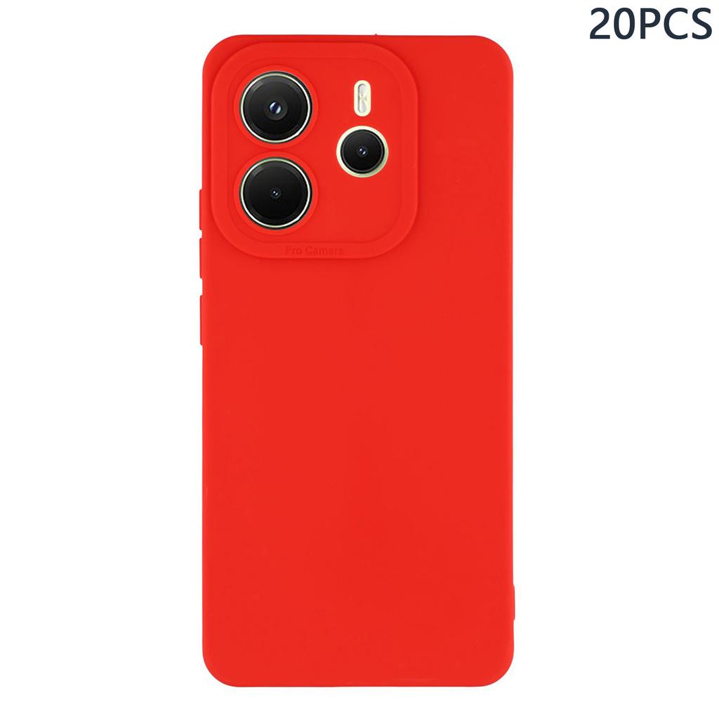 Оптовая закупка 20 шт. для Xiaomi Redmi Note 14 4G (164,84мм) Чехол с точными вырезами 1,3 мм ТПУ матовый чехол для телефона