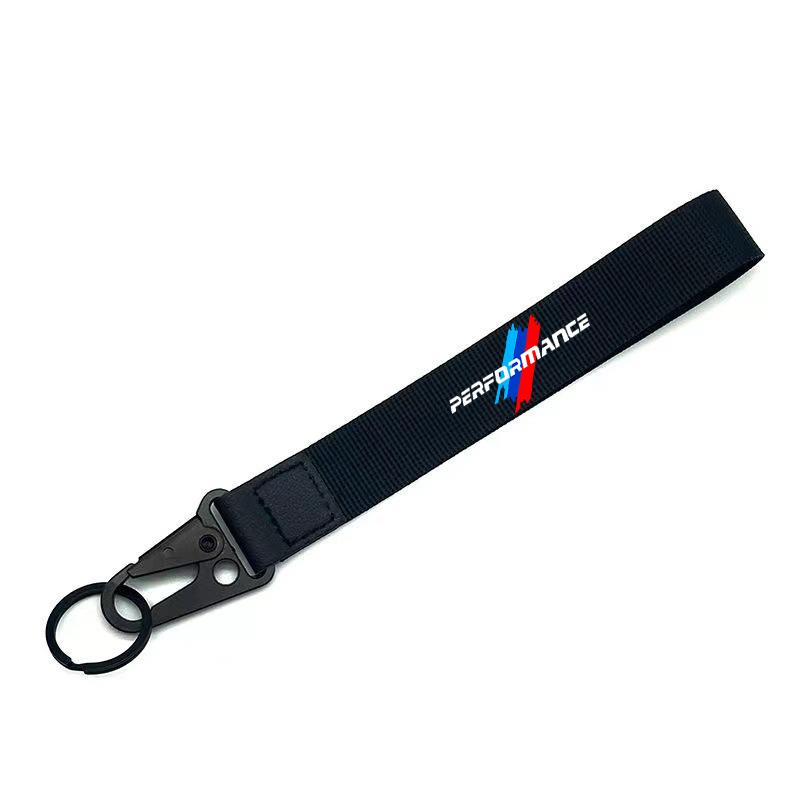 PDRI9 Car Styling Embroidery Nylon Keyring Anti-loss Keychain For BMW 1 2 3 4 5 Series X1 X3 X4 X5 X7 G20 G38 F20 F39 F48 E60 E36 E39