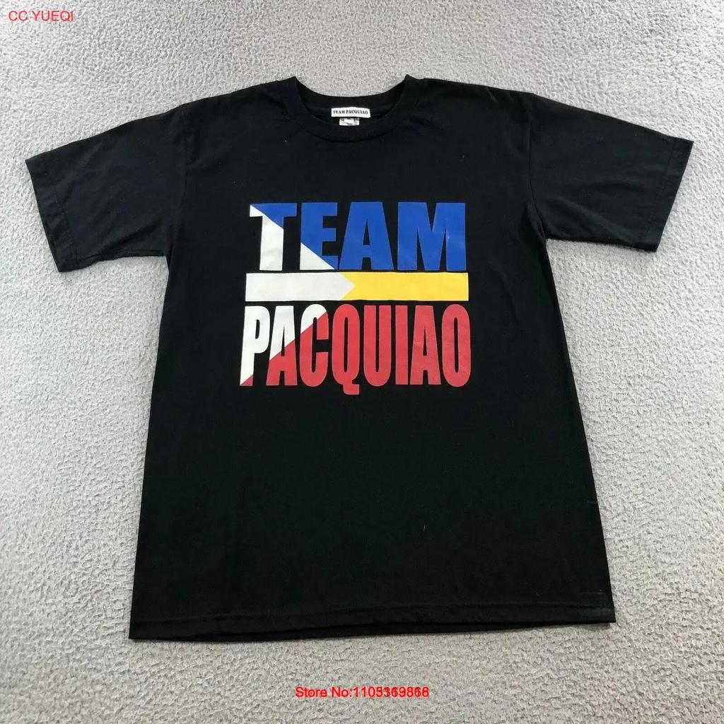 Unisexny Pacquiao T Shirt Unisex S M Black Team Vintage Graphic Homme Casual Fashion Comfortable Designer Clothes Streetwear