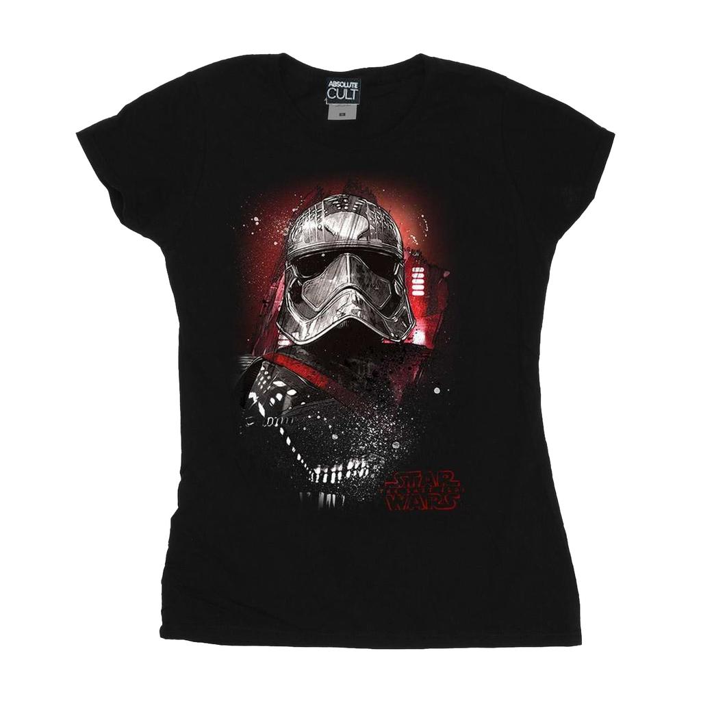 Star Wars Womens/Ladies The Last Jedi Captain Phasma Brushed Cotton T-Shirt