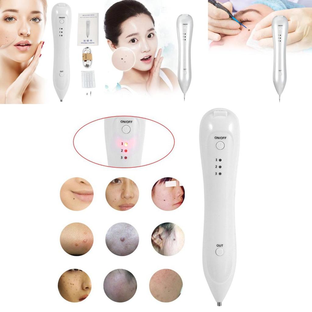 Маленькая белая ручка для удаления пятен Продвинутый лазерный косметический прибор для домашнего и салонного использования