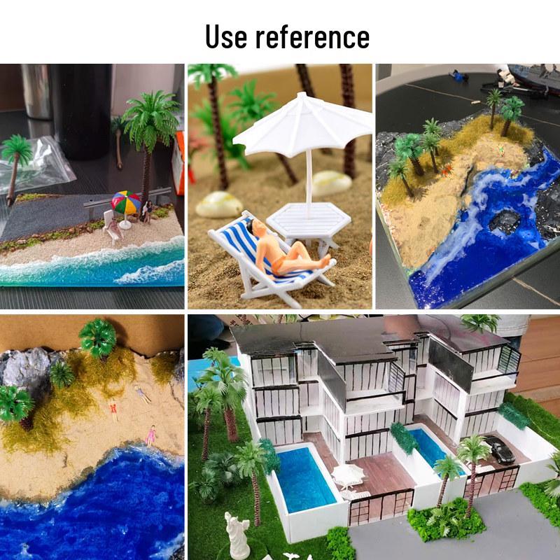 Dwarf Coconut Palm Tree Model for DIY Sandbox Scenes