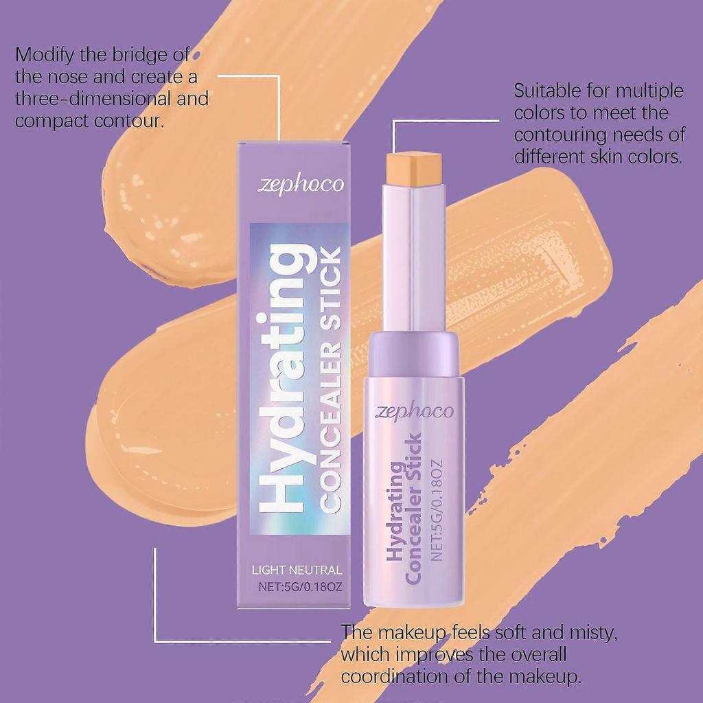 Zephoco Contour Concealer Stick (Natural Shade) Natural Shade, Convenient For Daily Use, Smooth On The Face, Ideal For Nose Shading And Contouring