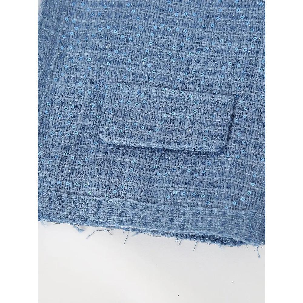 Женская короткая куртка с пайетками, воротником-стойкой, длинными рукавами и карманами, весна и осень, новый женский шикарный кардиган