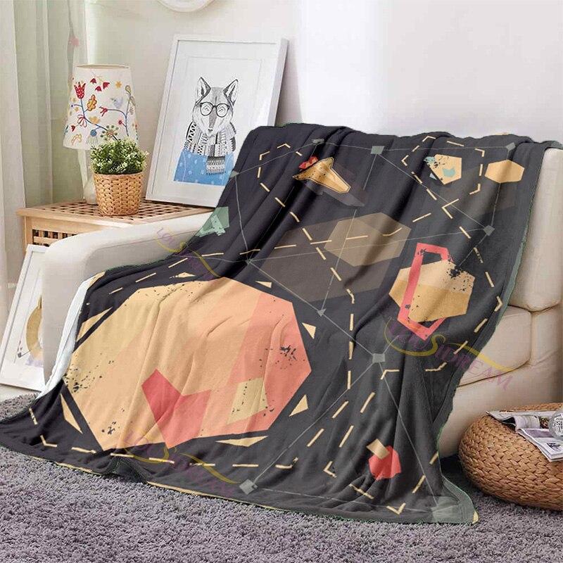 Фланелевое одеяло с тематикой космического пространства Галактики, одеяло с солнечной системой, одеяло для космического пространства, дизайн для дивана-кровати, декор комнаты, подарок