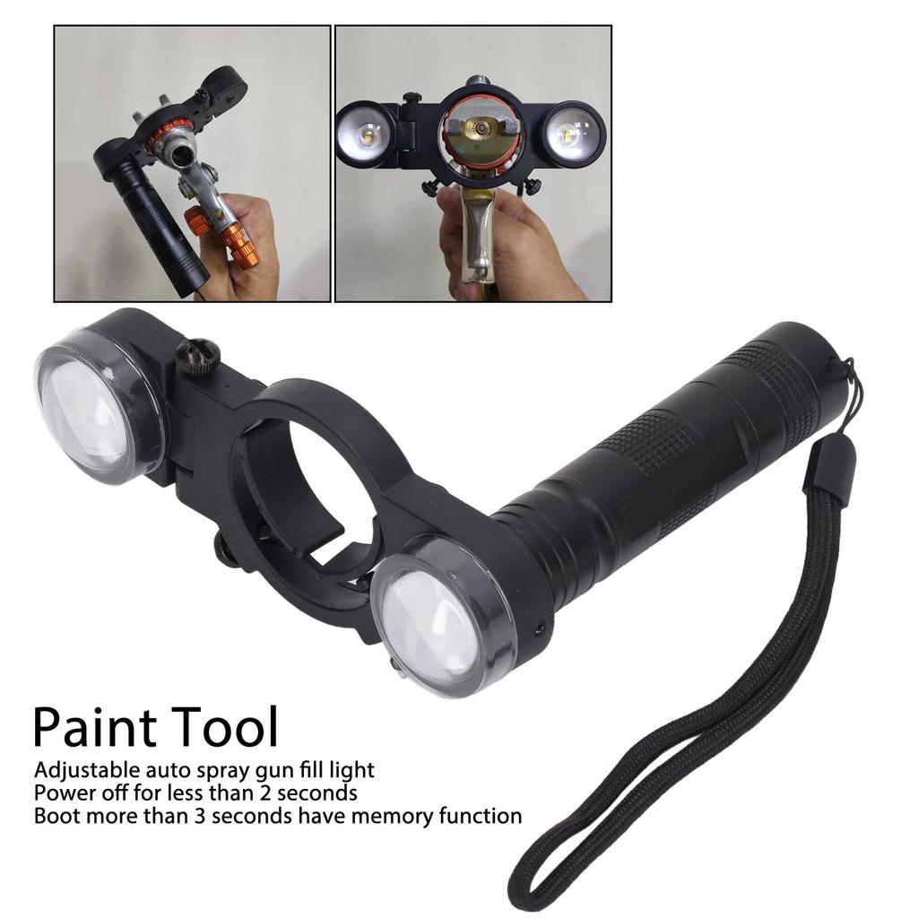 Spray Gun Fill Light Adjustable Brightness Easy To Use Compact Memory Function Spray Gun Light for Home