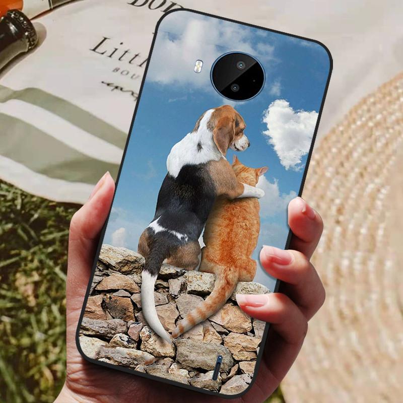 Для Nokia C20 Чехол Мягкий ТПУ Силиконовый Мультяшная Задняя Крышка для Nokia C20 Plus Чехлы для Телефона ТПУ Черный Бампер для NokiaC20 C 20 Plus