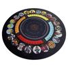 8.7in Divination Board Round Pendulum Mat Rubber Pendulum Divining Mat  Altar Tarot Table Cloth For Spiritual Healing Balance