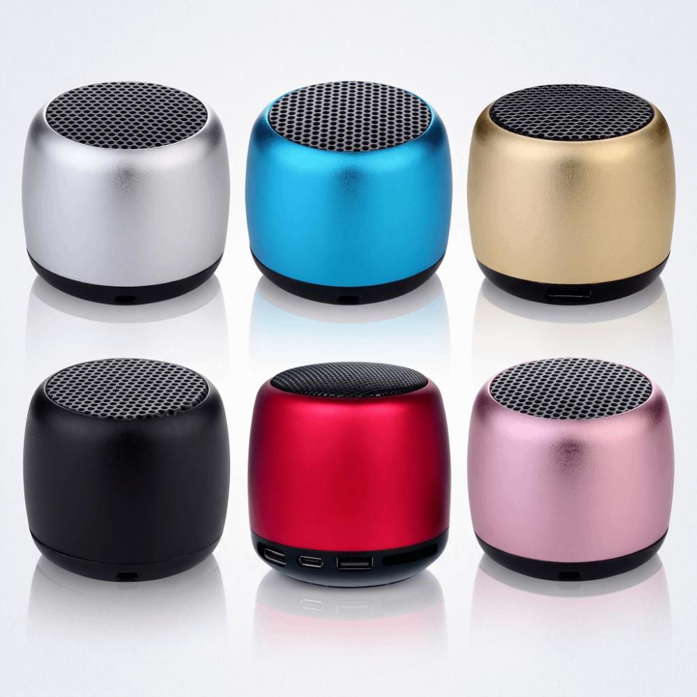 Metal Portable Speaker USB Subwoofer Speaker Mini Bluetooth Speaker Outdoor Use