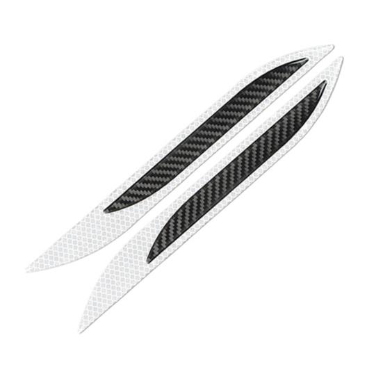 1 Pair Anti-slip Car Reflector Tape High Brightness Convenient Auto Accessories Strip Reflective