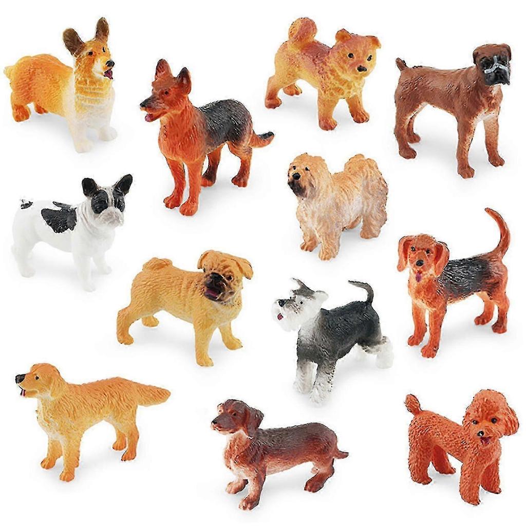 12-piece set of colorful lifelike lizard mini animal and small animal model ornaments