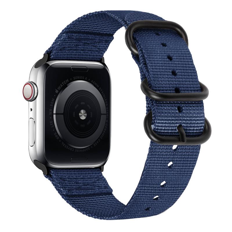 Нейлоновый ремешок для Apple Watch Ultra 2/3 49 мм Ремешок 46 мм 42 мм 45 мм 41 44 40 мм Холщовый браслет iWatch Серия 11 10 9 8 7 6 5 SE Ремень