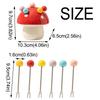 Anti-scald Mushroom Fruit Fork Creative Mushroom Fruit Fork Set Dessert Salad Fork  Ceramic Cutlery
