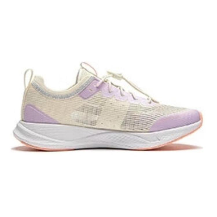 Кроссовки для бега Li Ning Kids Fei Ying 2.0 Mesh Sports Casual с амортизацией и отскоком, детские кроссовки для бега белого и фиолетового цвета YKFU014-6