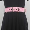 Punk Style Studded Belt Square Rivets Adjustable Straps Rock Waistband Women Girls Gothic Scene Accessories