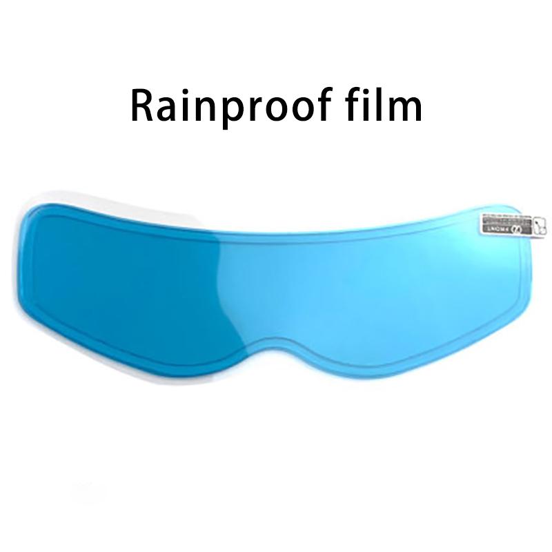 1x Мотоциклетный шлем Прозрачная противотуманная водонепроницаемая пленка для защиты от солнечных ожогов Наклейка на линзу шлема Мото Безопасность Аксессуары для шлема