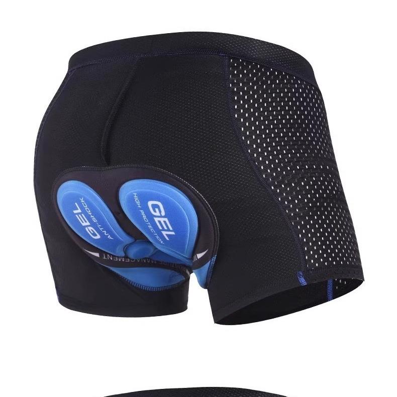 Унисекс амортизирующее велосипедное нижнее белье с силиконовой подушкой для горного и шоссейного велосипеда