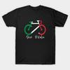 Мужская черная футболка с принтом Giro D´Italia / Ciclismo Italiano Печать на трансферной бумаге без вырезания Хлопковая футболка