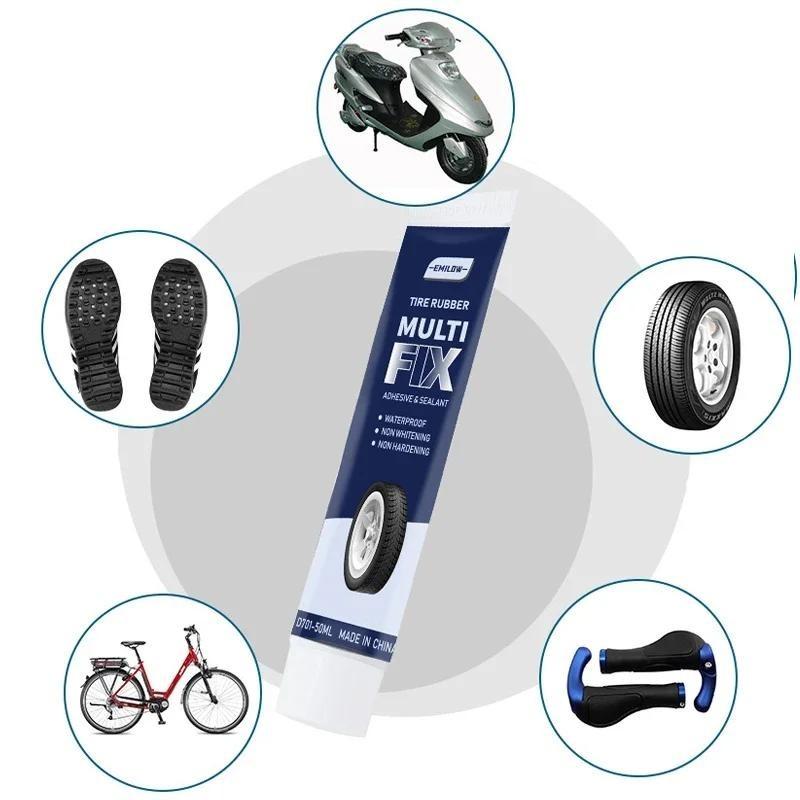 50 мл клей для ремонта автомобильных шин, клей для ремонта боковых травм, твердый клей