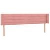 VidaXL LED Headboard Bedroom Furniture Double Bed Accessory Head of Bed Frame Interior Pink 3123441