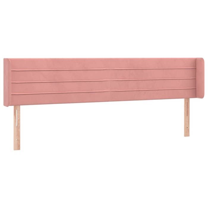 VidaXL LED Headboard Bedroom Furniture Double Bed Accessory Head of Bed Frame Interior Pink 3123441