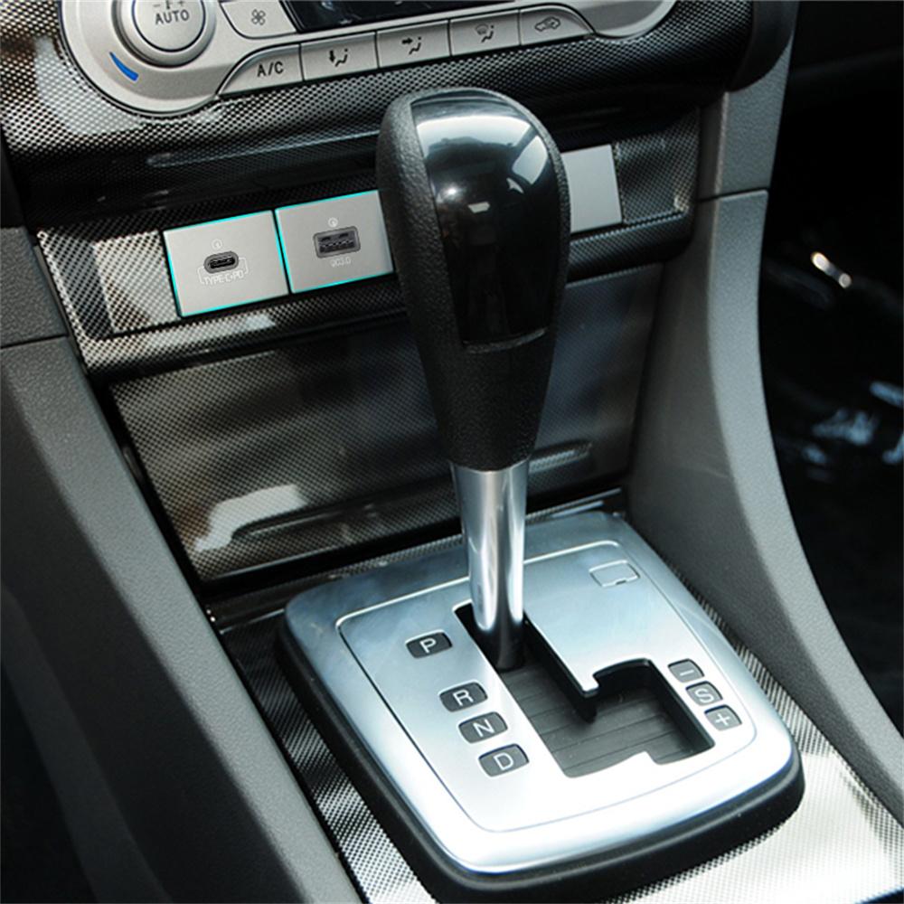 Панельная розетка USB-A QC3.0 и USB-C PD для быстрой зарядки, аксессуары для монтажа на панель, подходит для Ford Focus MK2 2005-2009