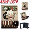 One Piece Anime Snap Button Wallet Vertical Card Holder Coin Purse for Students Men Women