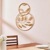 Metal Wall Frame | Elegant Nature | Inspired Leaf Design| Sturdy Iron | Wall Hanging | Wall Décor | Easy Installation | 40 X 40 Cm