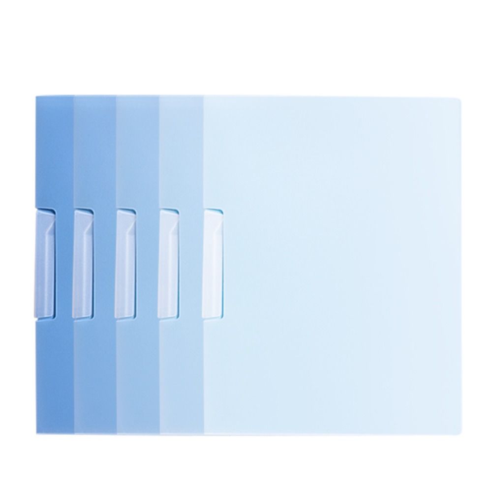 5Pcs Gradient Design A4 File Folder Dustproof Paper Organizer Rotating Side Opening Folder  Receipt
