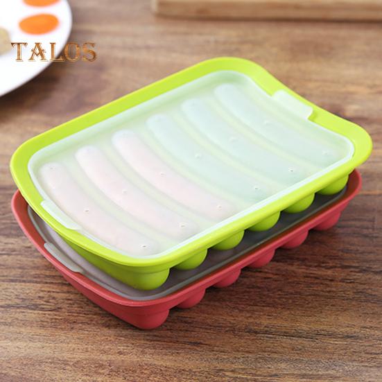 Форма для колбасы, легко снимается, многоразовая прочная форма для хот-догов «сделай сам», с крышкой, кухонные принадлежности