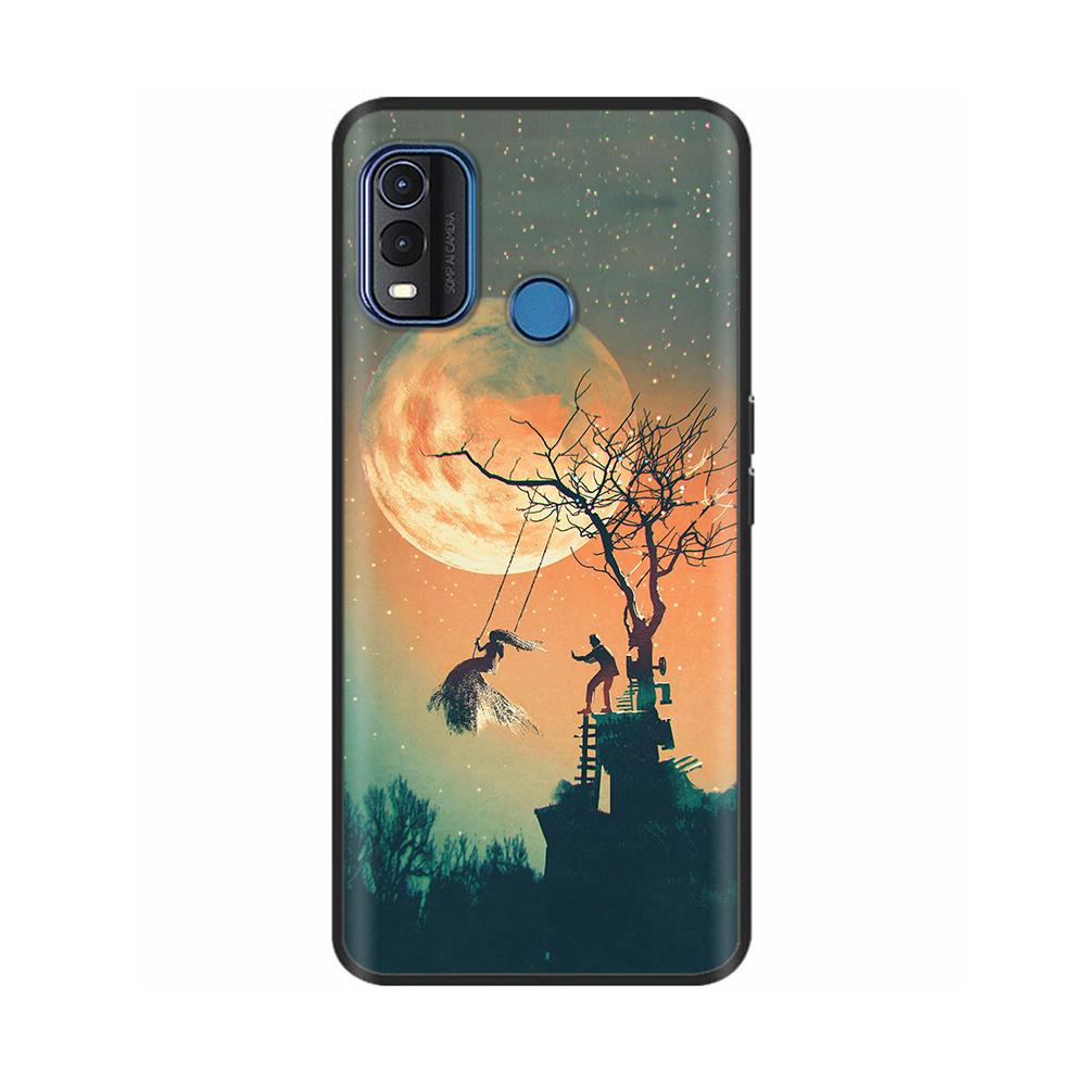 For Nokia G11 Plus Case Cute Heart Flower Soft Silicone Back Cover for Nokia G11 Plus NokiaG11 G 11 Bumper Black TPU Phone Cases
